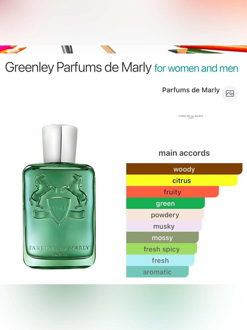Greenley parfum de marley 5 ml Spray - brand new - Picture 3 of 3